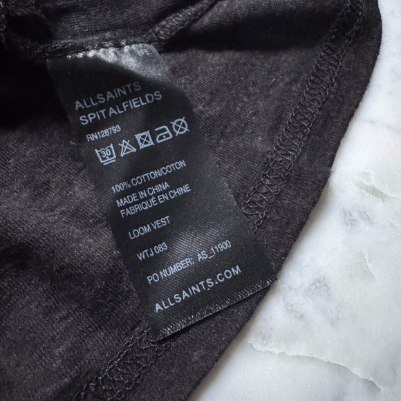 All Saints Black Tank Top - Picture 5 of 5